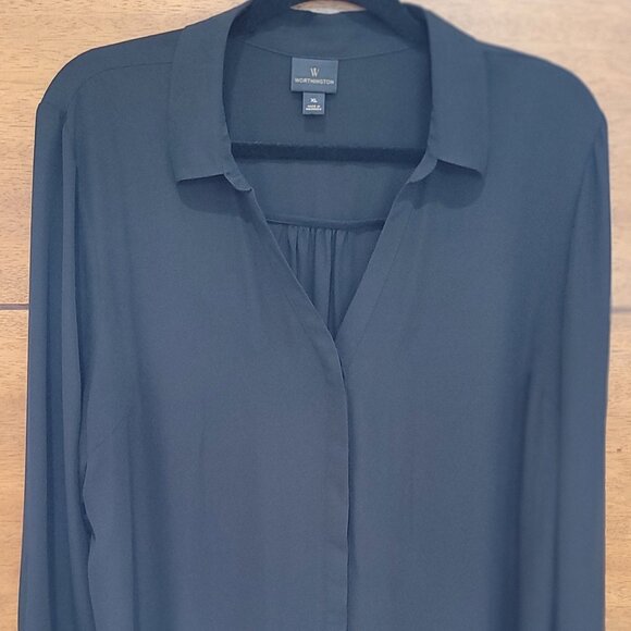 Worthington Tops - Worthington Women's Long Sleeve Button-Down Shirt